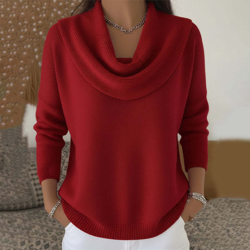 Vivienne | Cowl Neck Knit Sweater