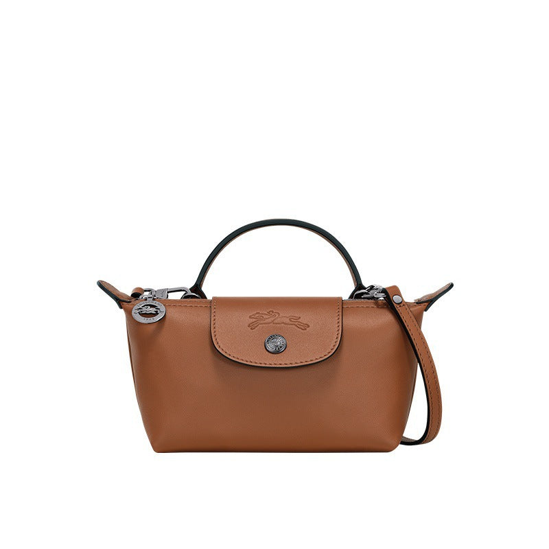 MINI LEATHER BAG | BROWN