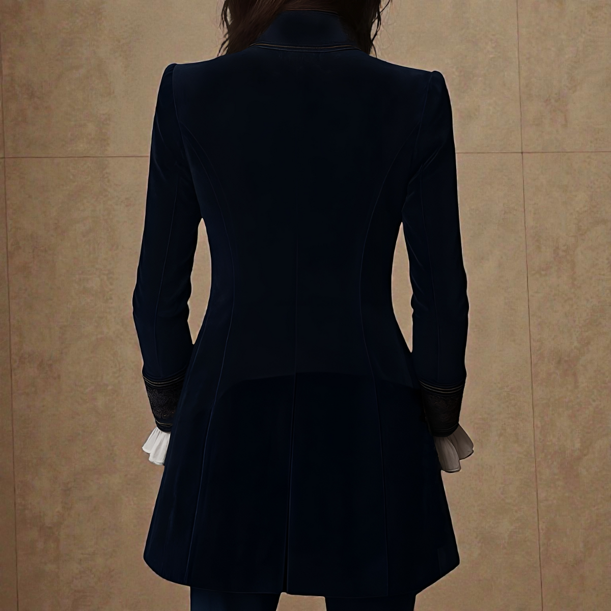 Narla | Luxurious Velvet Jacket with Artistic Embellishments