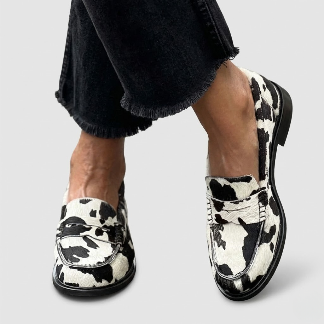 Jule | Zebra Print Moccasins