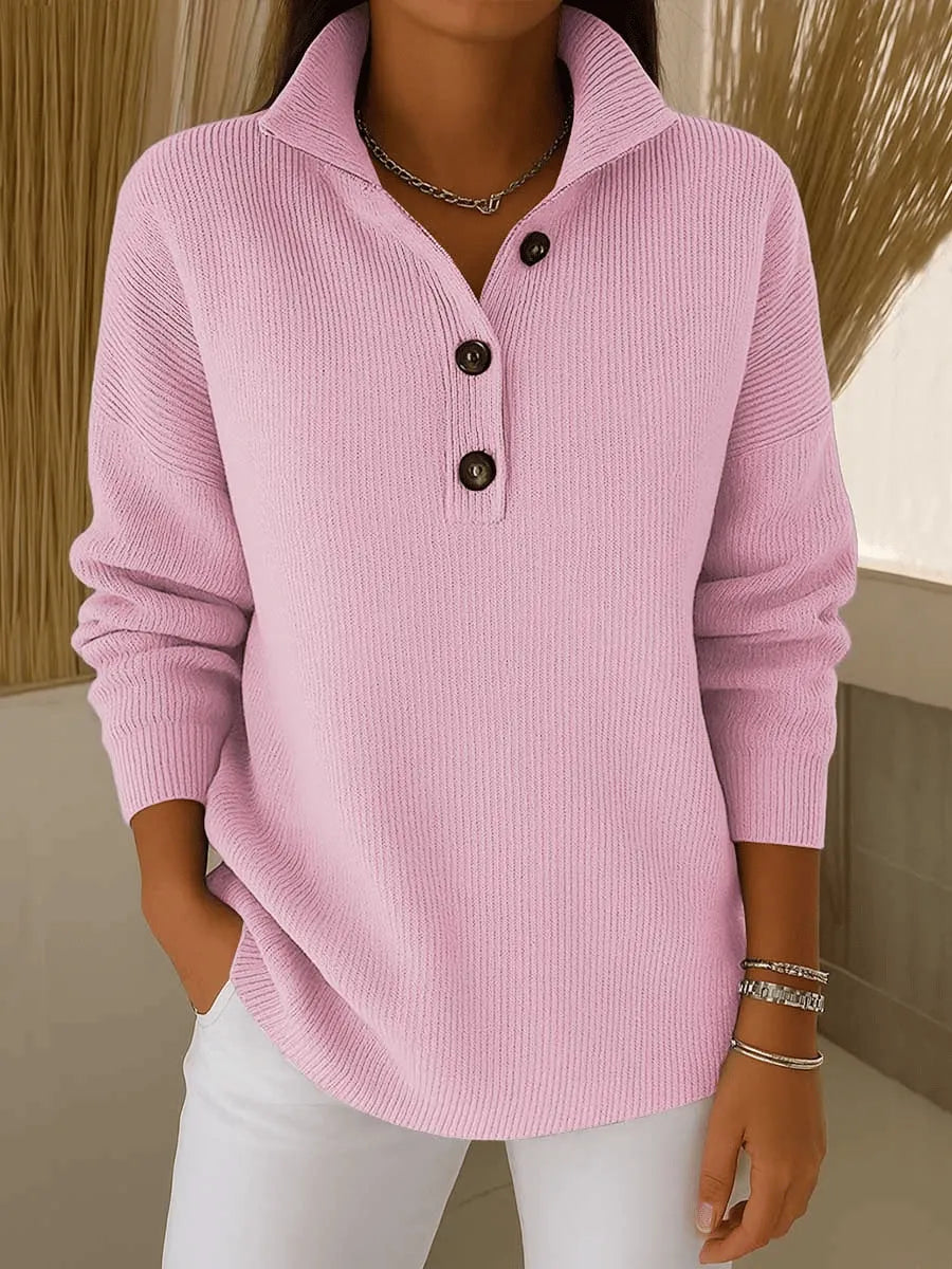Jolanda | Polo Sweater with V-neck