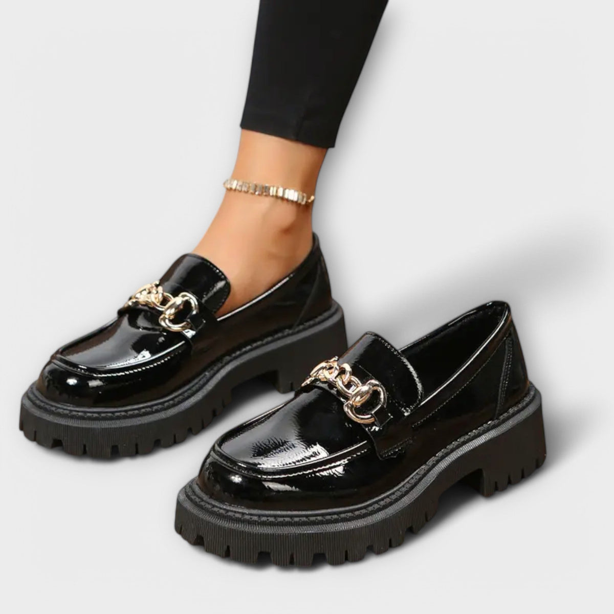 Mária ™ | Fashion Women's Platform Loafers with Buckle