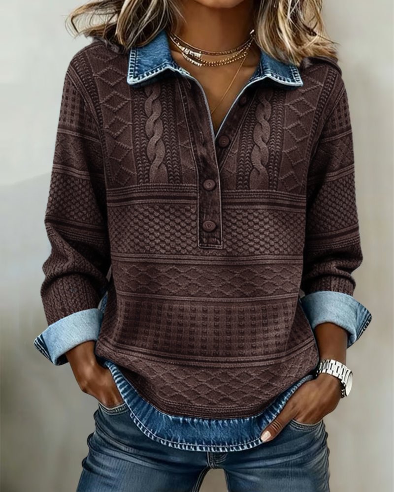 Relaxed Cable Knit Sweater