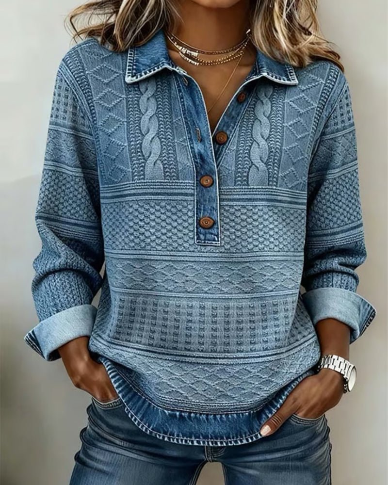 Relaxed Cable Knit Sweater