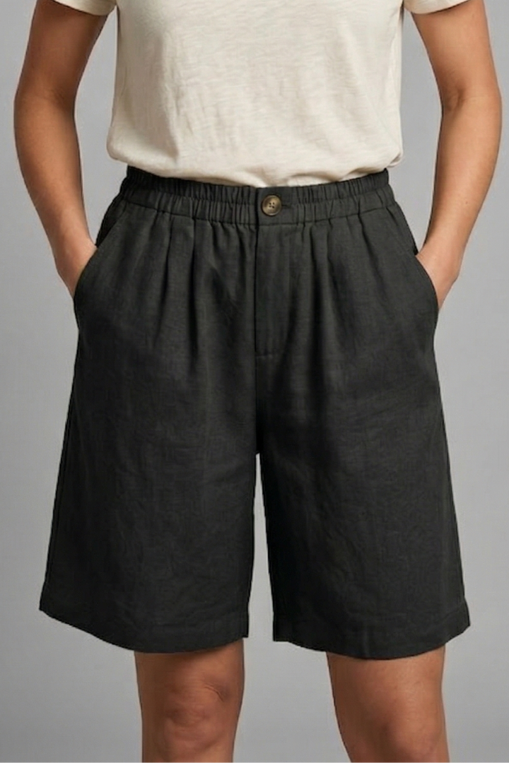 Relaxed Linen Shorts