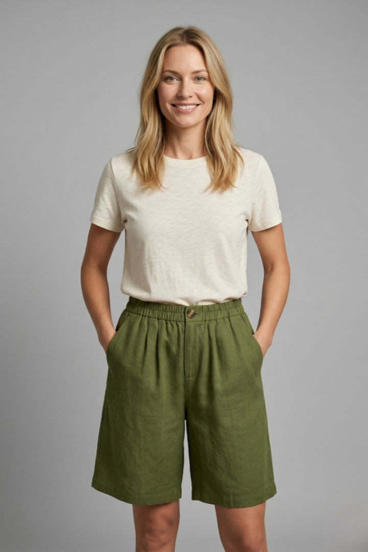 Relaxed Linen Shorts