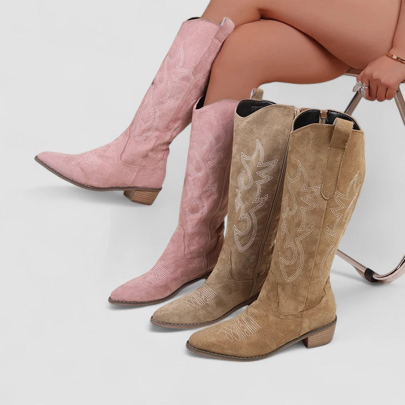 Cornelia | Timeless Knee-High Western Boots