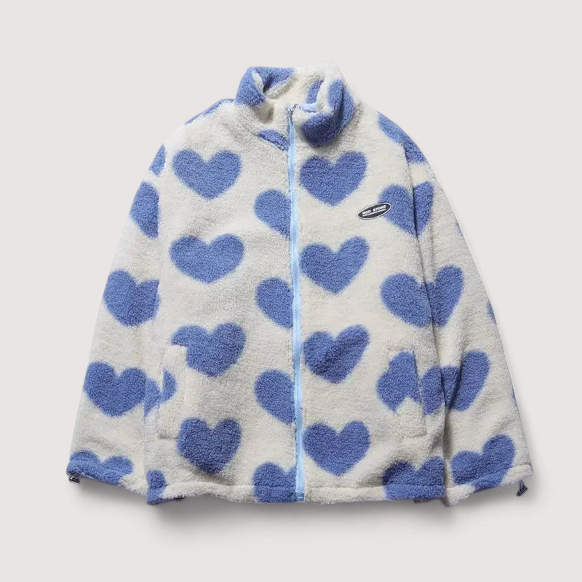 Reversible Jacket with Heart Pattern
