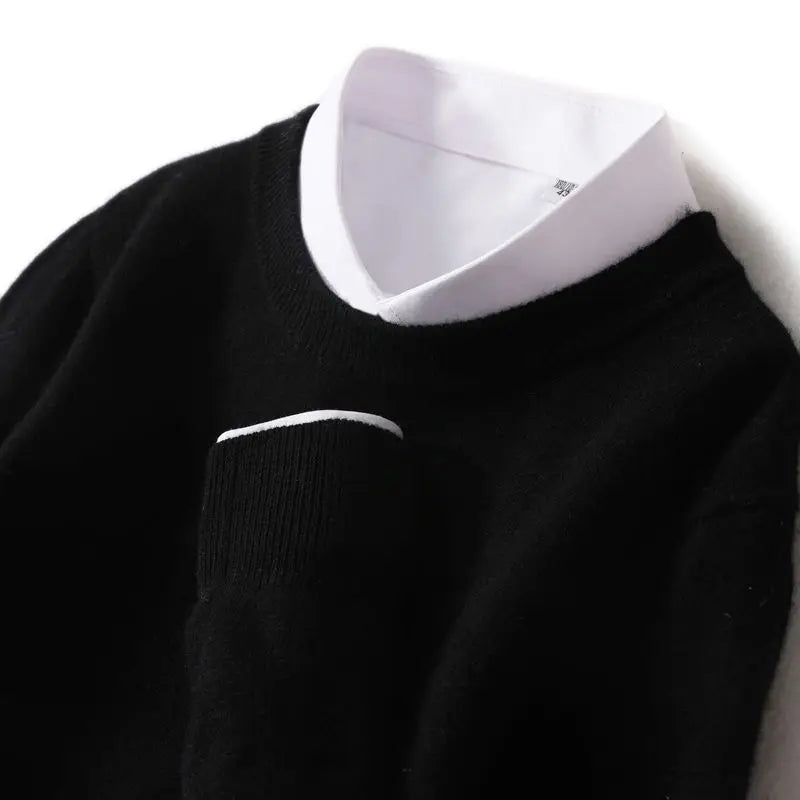 Lucy | Merino Wool Crew Neck Sweater