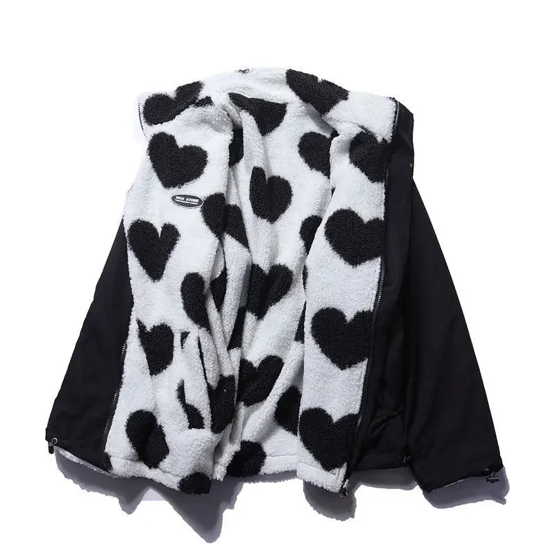 Ivana™ | Reversible Jacket with Heart Pattern