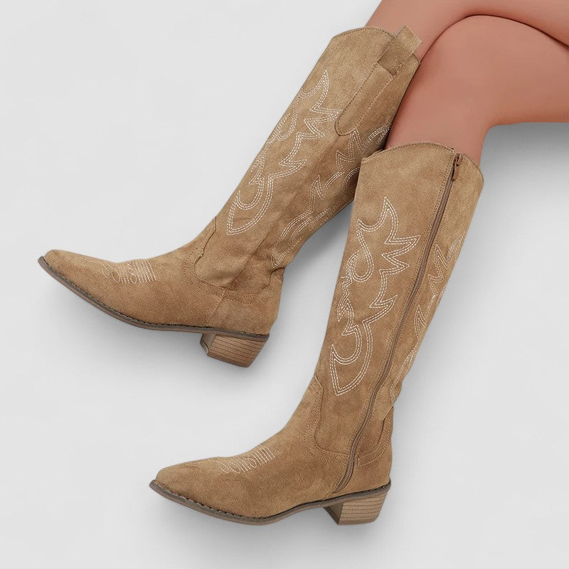Cornelia | Timeless Knee-High Western Boots