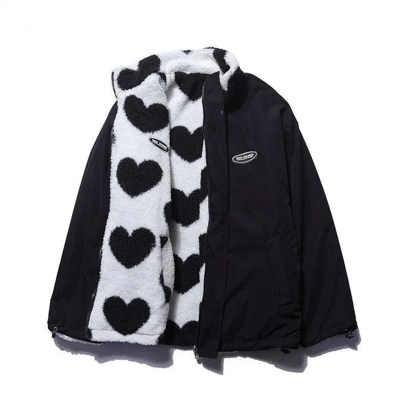 Ivana™ | Reversible Jacket with Heart Pattern