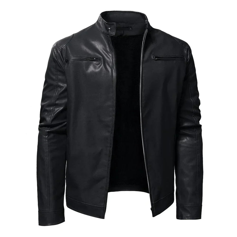 Russel | Timeless Leather Jacket with Biker Flair