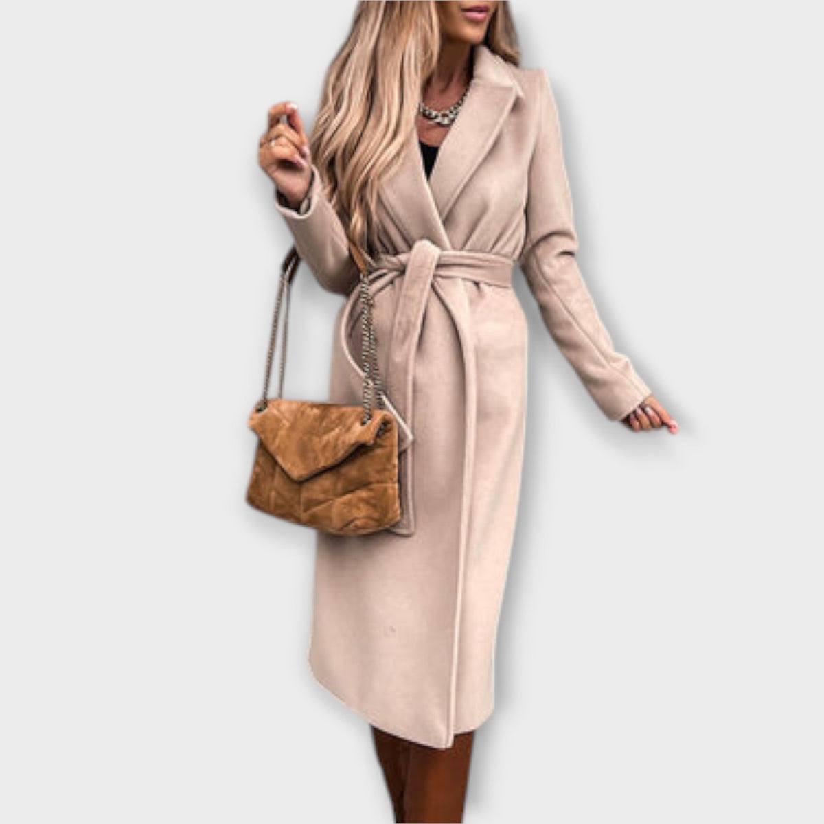 Eliza ™ | Stylish Long Coat with Belt