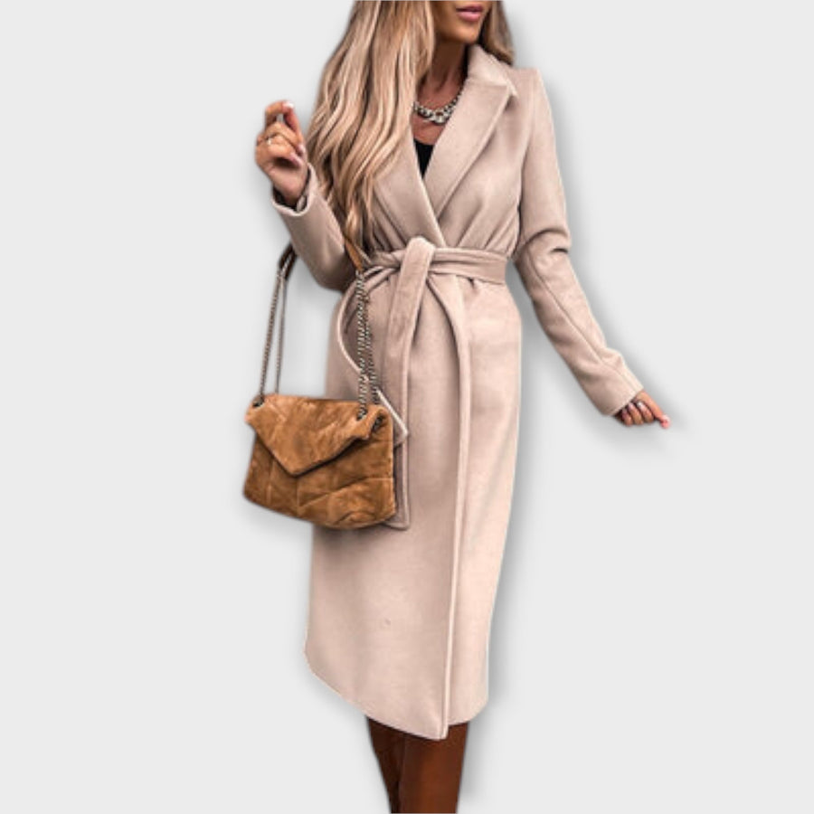 Eliza ™ | Stylish Long Coat with Belt