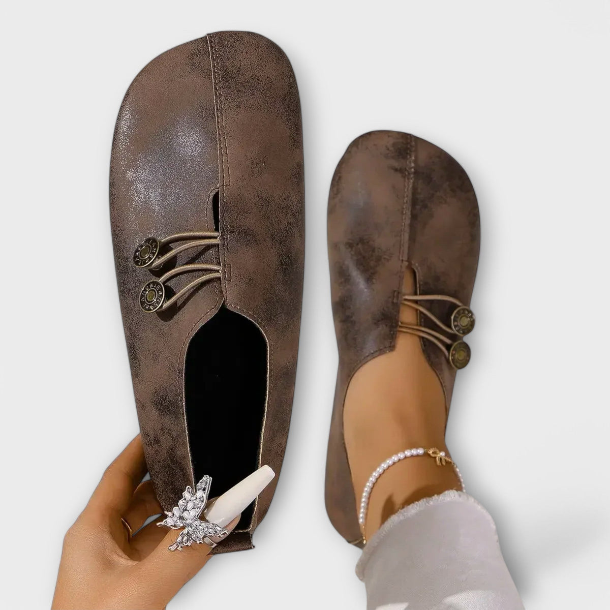 Noira ™ | Suede Leather Loafers
