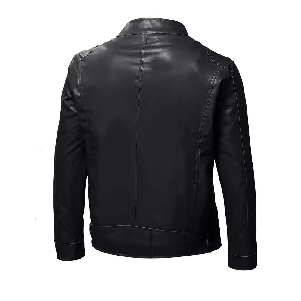 Russel | Timeless Leather Jacket with Biker Flair