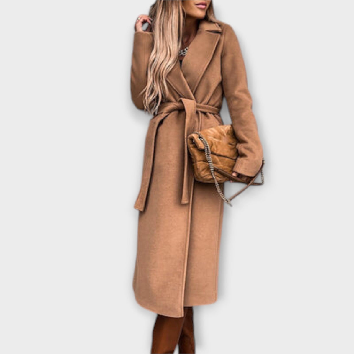 Eliza ™ | Stylish Long Coat with Belt
