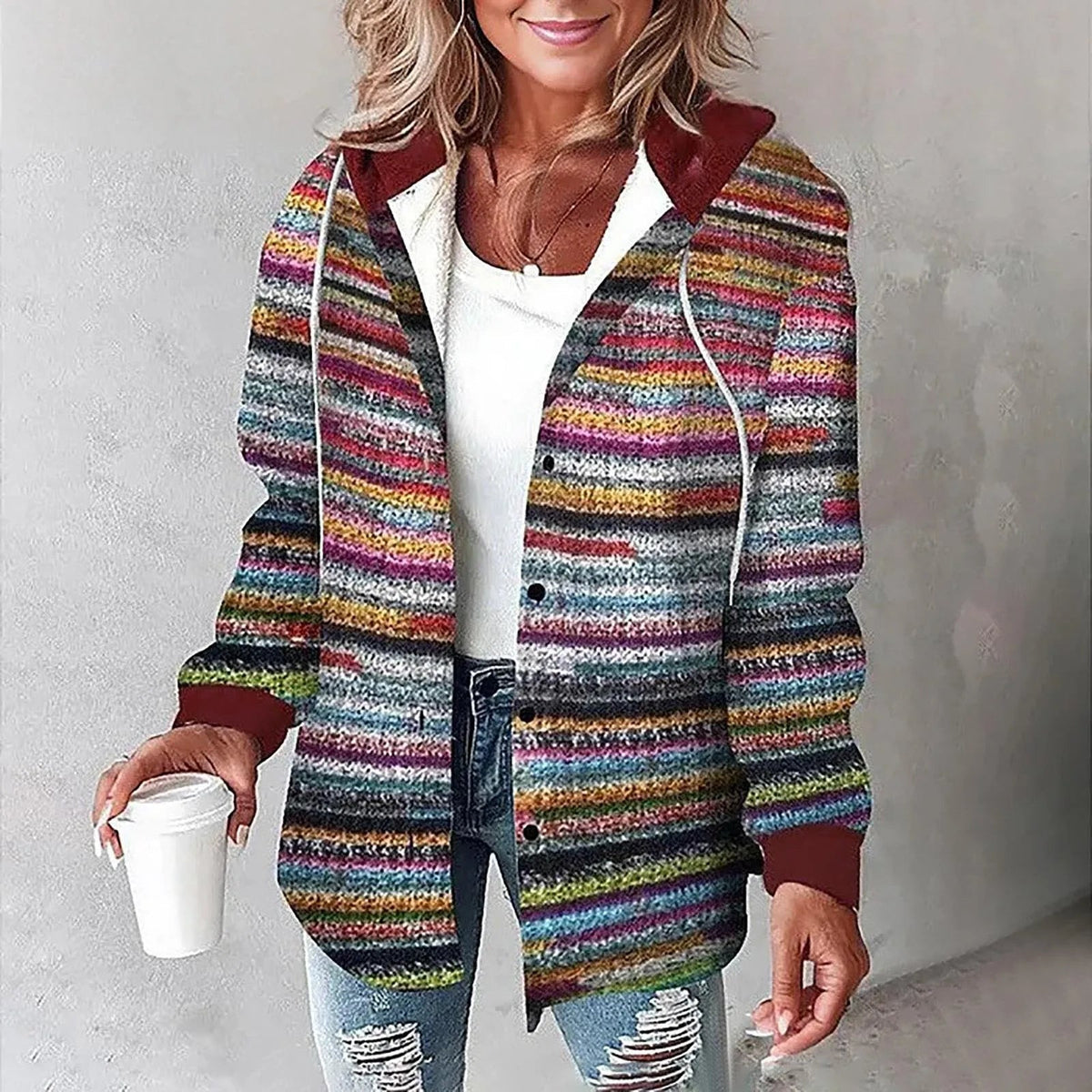 Dhese | Stylish Striped Hoodie