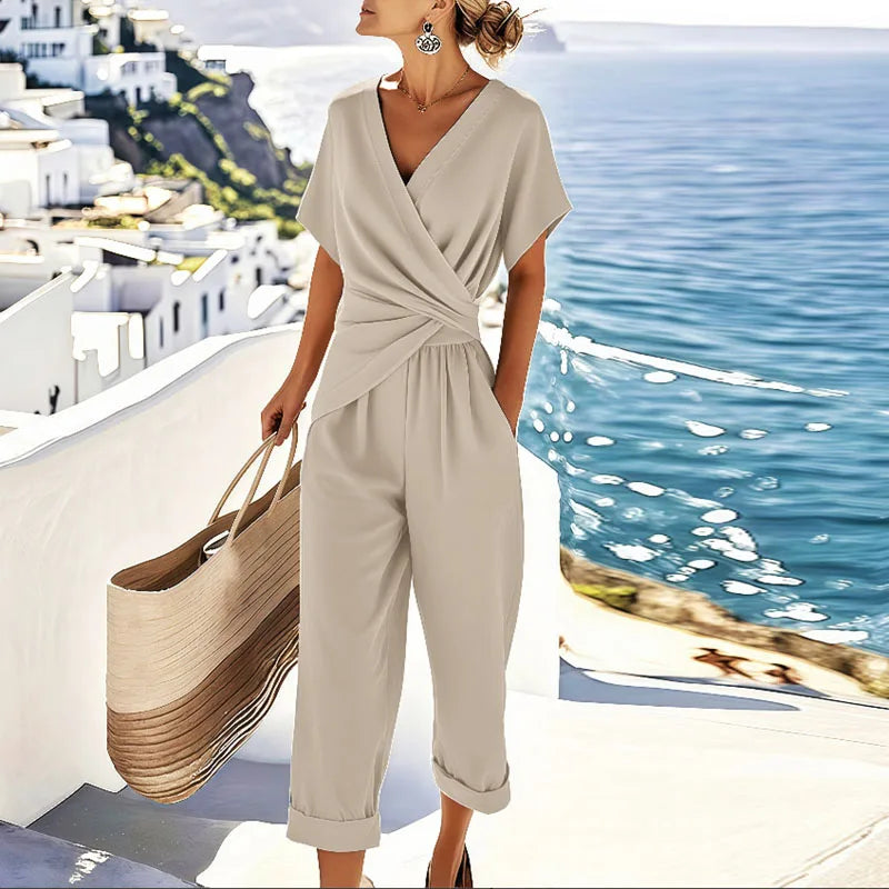 Andrea | Lightweight Summer Set with Wrap Top