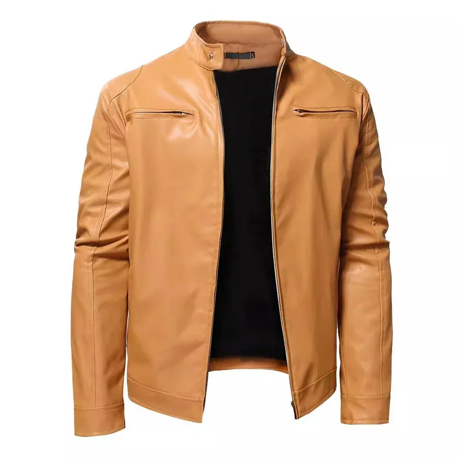 Russel | Timeless Leather Jacket with Biker Flair