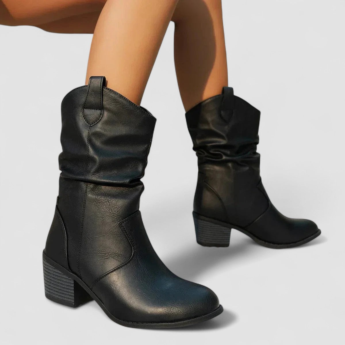 Eleanora | Heeled Slouch Boots