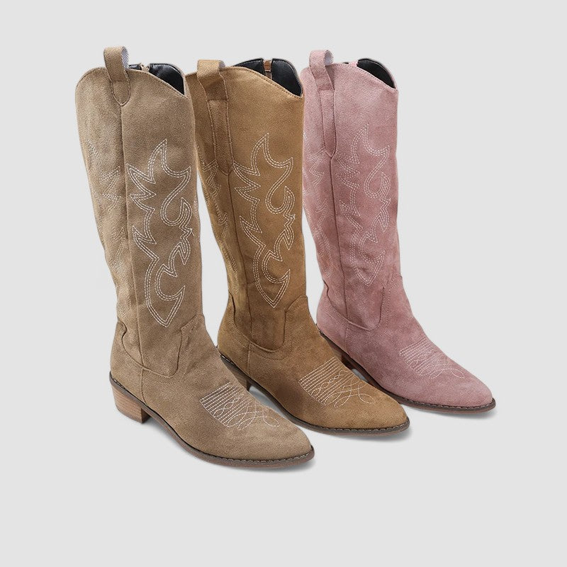 Cornelia | Timeless Knee-High Western Boots