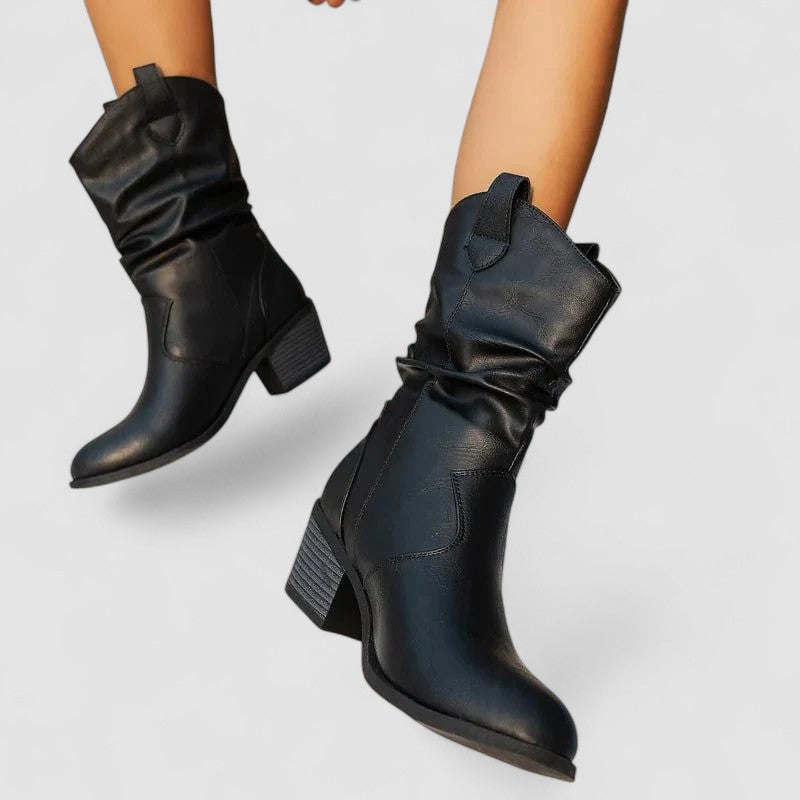 Eleanora | Heeled Slouch Boots