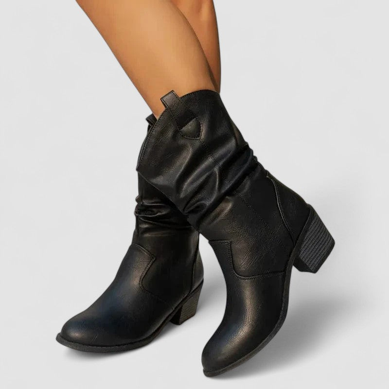 Eleanora | Heeled Slouch Boots