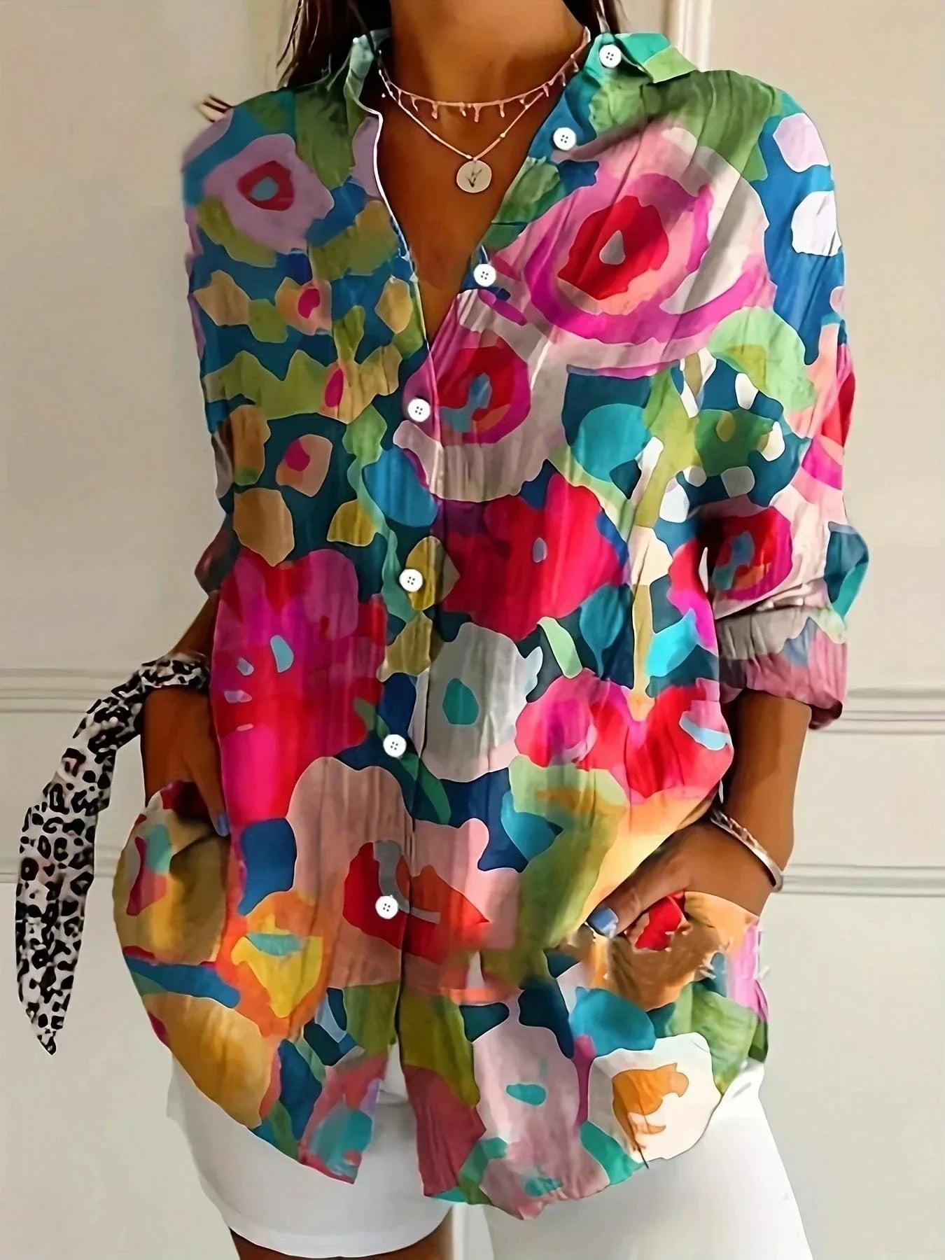Alerry - Colorful Pattern Blouse
