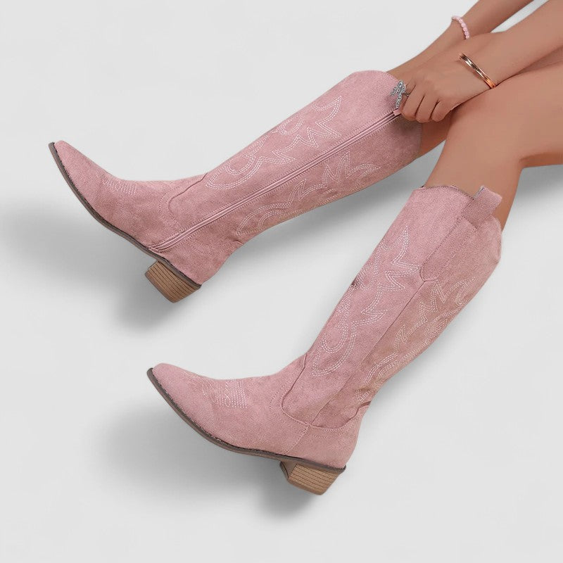 Cornelia | Timeless Knee-High Western Boots