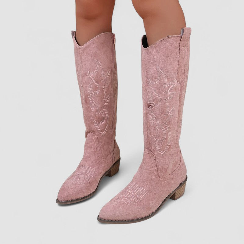 Cornelia | Timeless Knee-High Western Boots