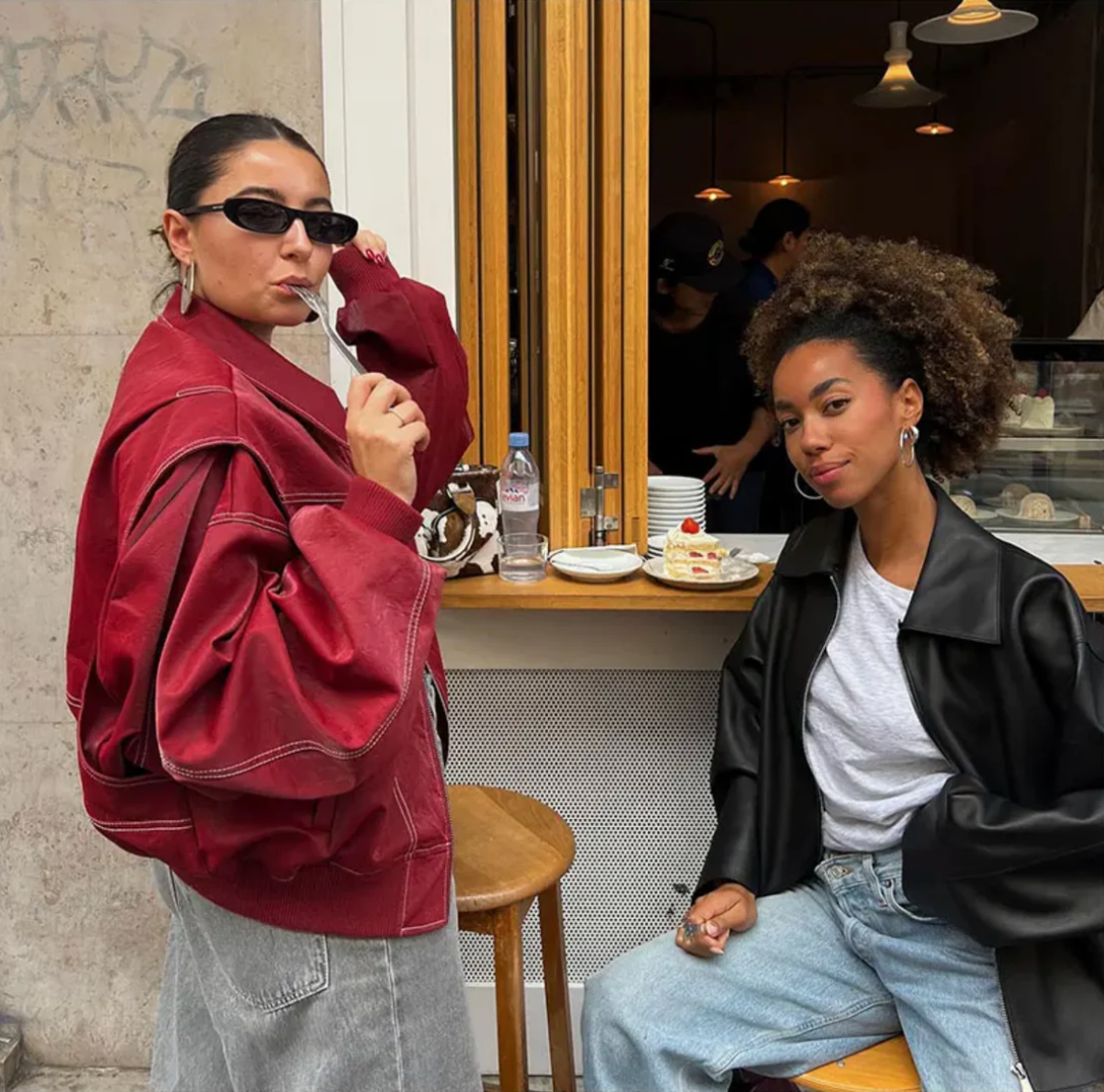 Iris™ | Oversized Leather Jacket