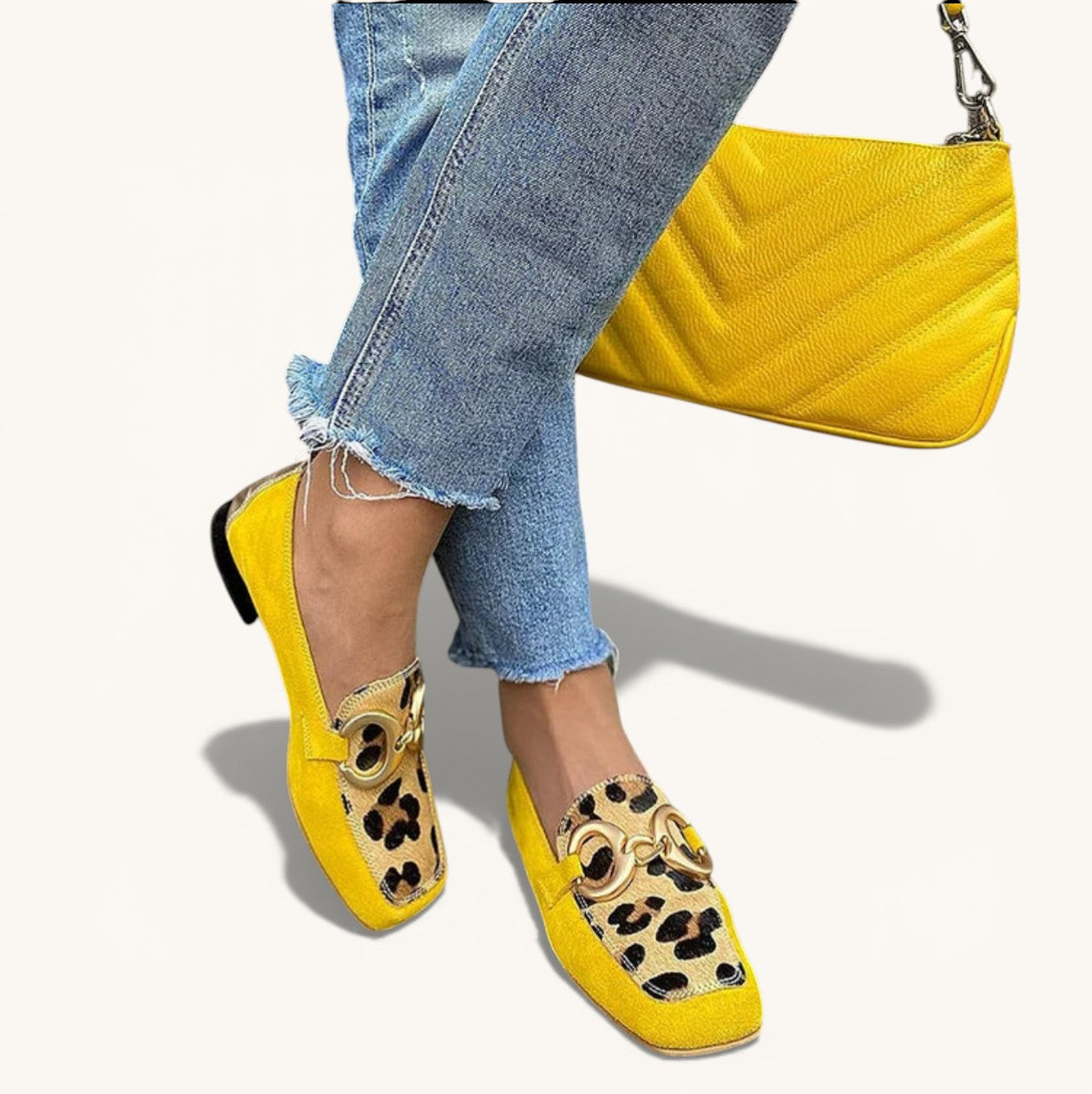 Estelle | Animal Print Loafers