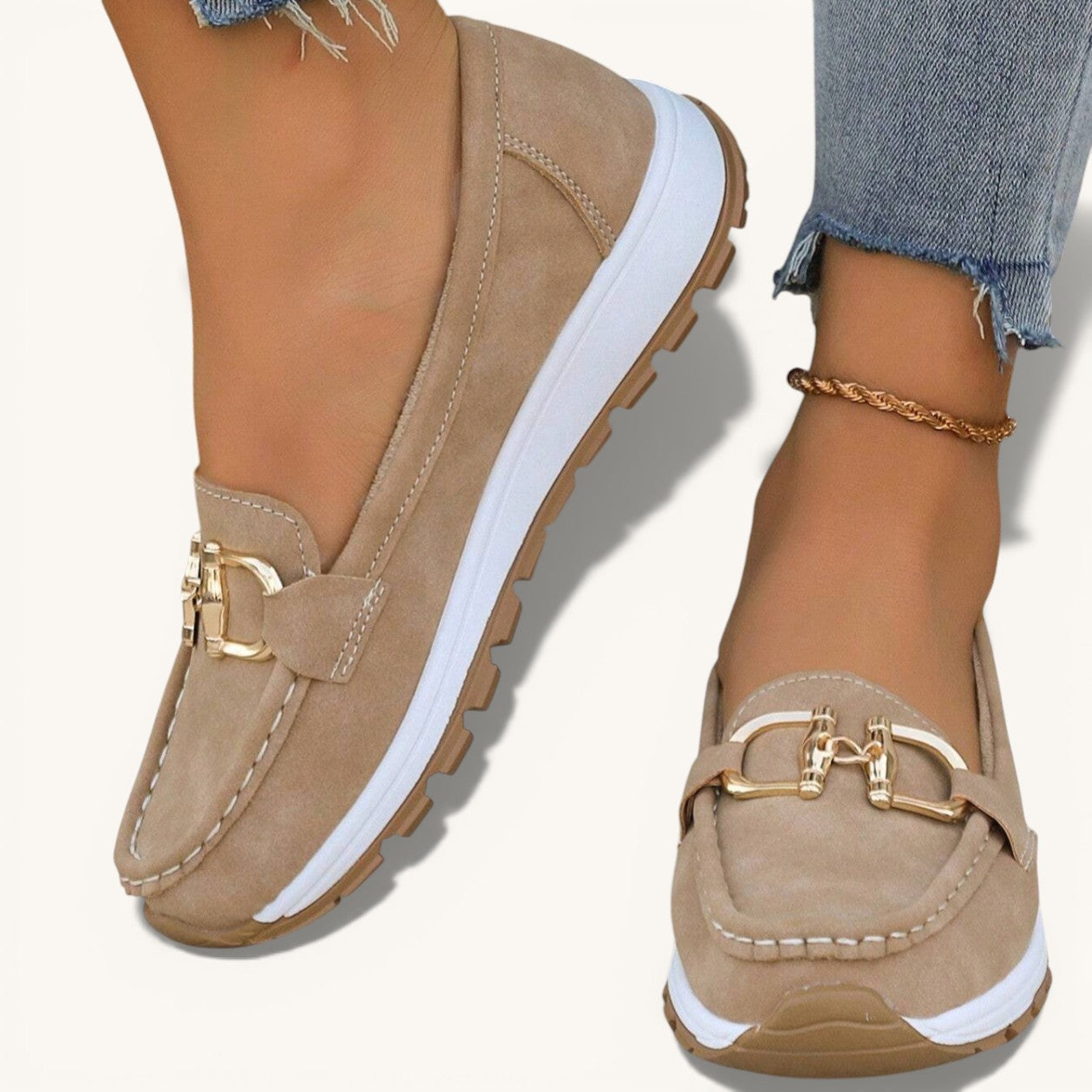 Eloise | Flat Buckle Moccasins
