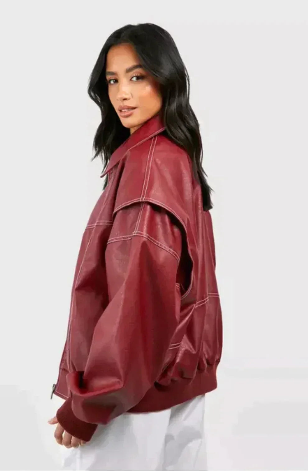 Iris™ | Oversized Leather Jacket