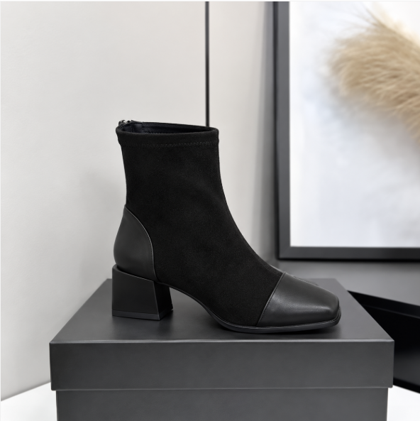 Solène™ | Elegant Suede Ankle Boots