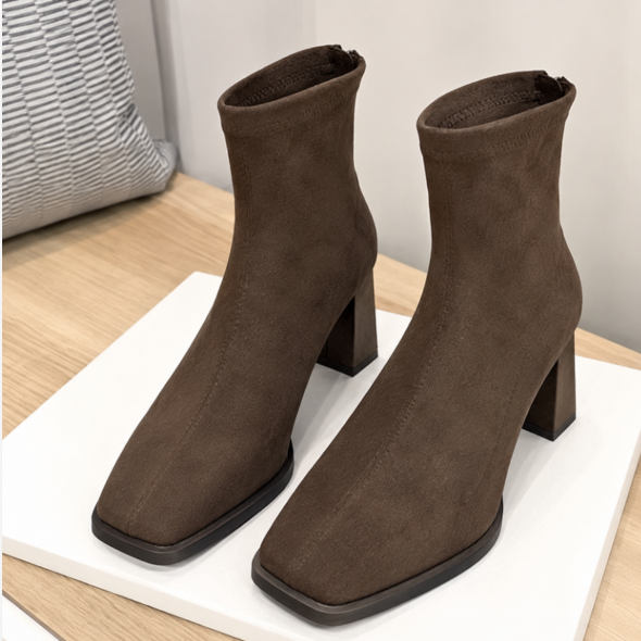 Madeleine™ | Elegant Suede Ankle Boots