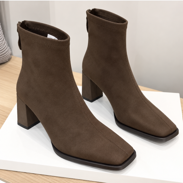 Madeleine™ | Elegant Suede Ankle Boots