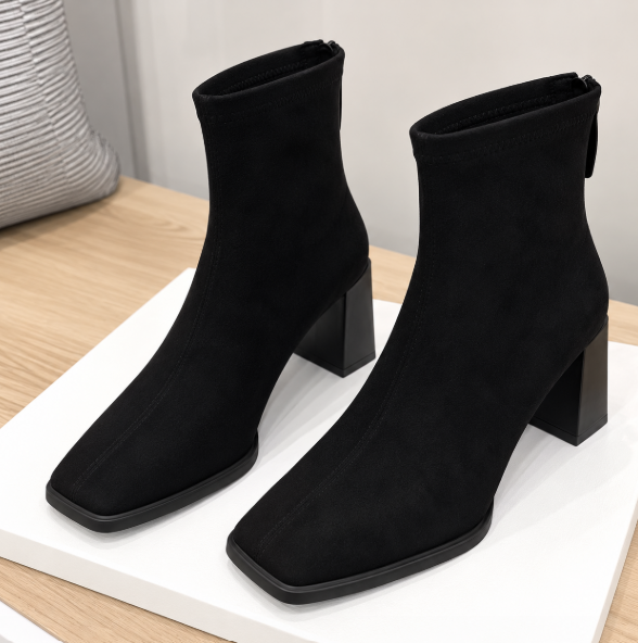Madeleine™ | Elegant Suede Ankle Boots
