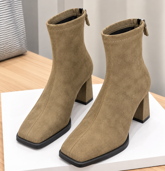 Madeleine™ | Elegant Suede Ankle Boots