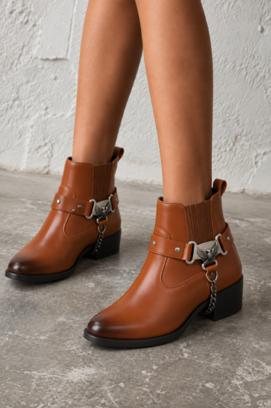 Anaïs™ | Suede Western Ankle Boots