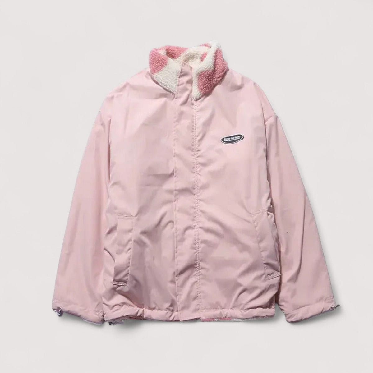 Reversible Jacket with Heart Pattern