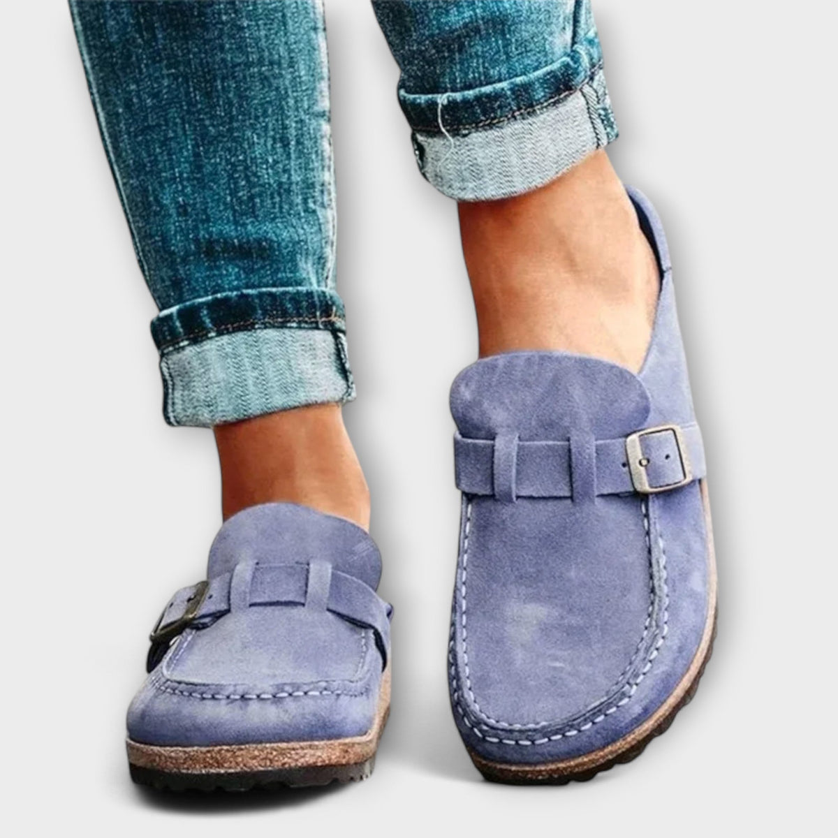Monika™ | Orthopedic Women's Moccasins with Decorative Buckle