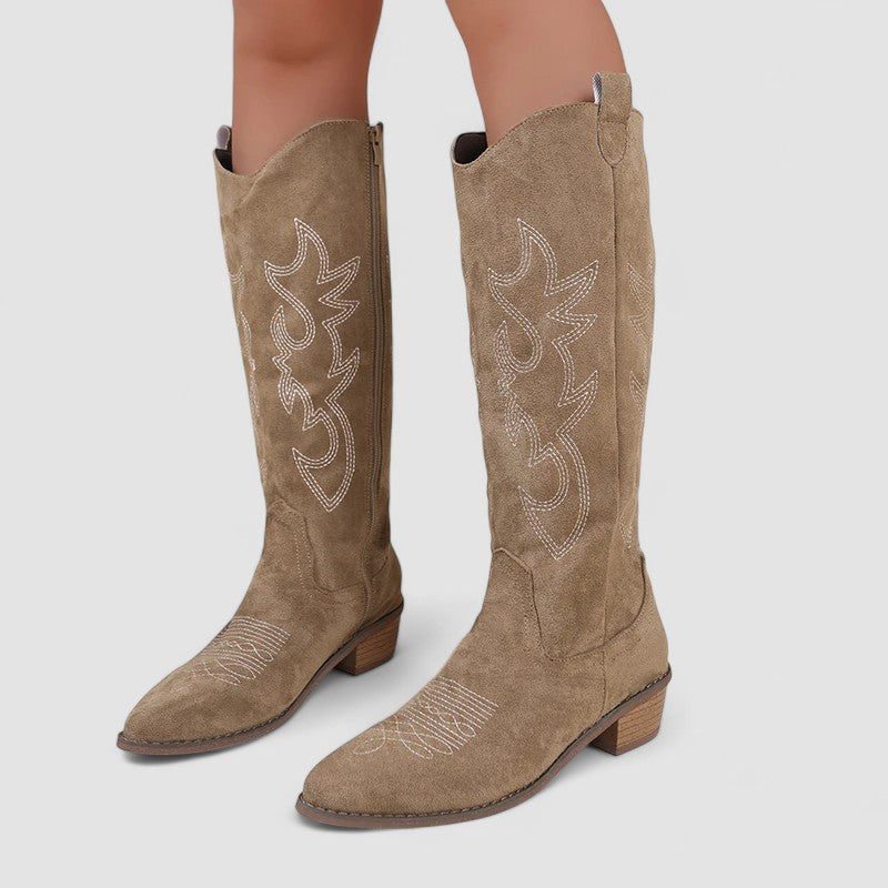 Cornelia | Timeless Knee-High Western Boots