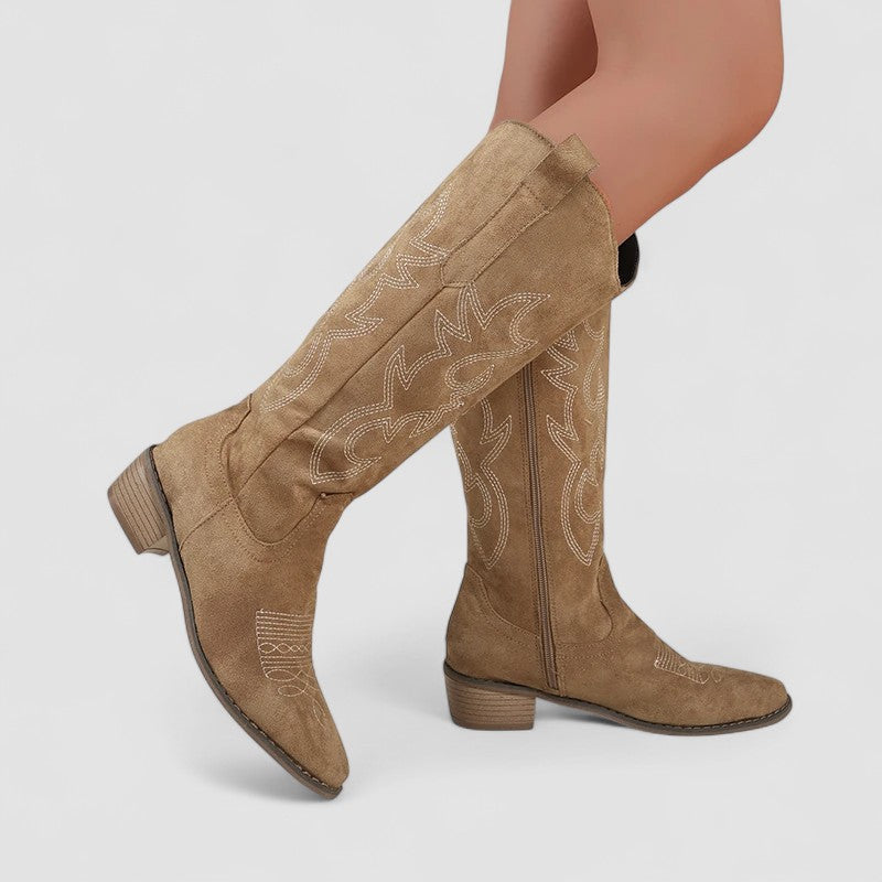 Cornelia | Timeless Knee-High Western Boots
