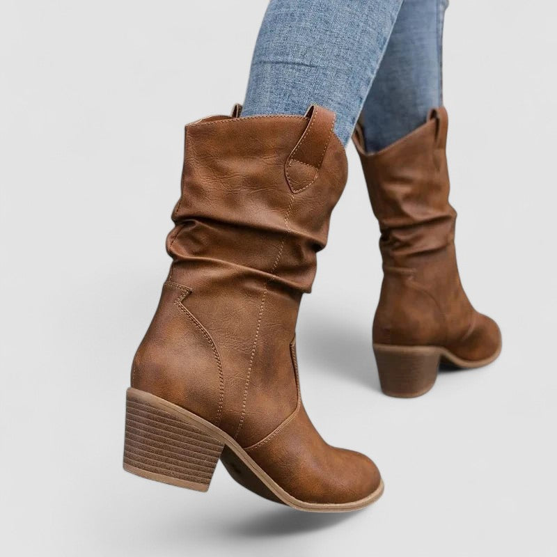 Eleanora | Heeled Slouch Boots