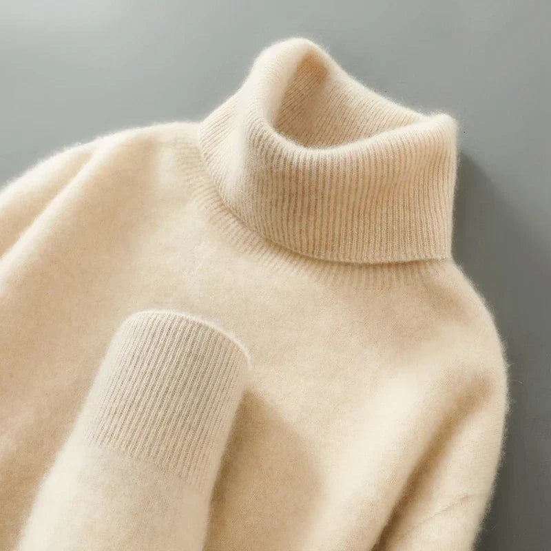 Olivia | Merino Wool Turtleneck Sweater