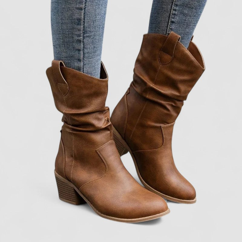Eleanora | Heeled Slouch Boots