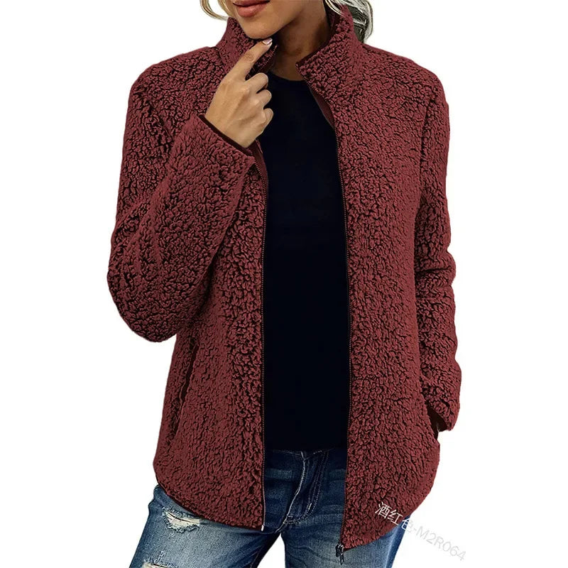 Cassey | Elegant Fleece Jacket